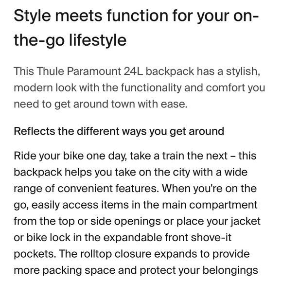 Thule Paramount
laptop backpack 24L Nutria brown - Picture 8 of 15